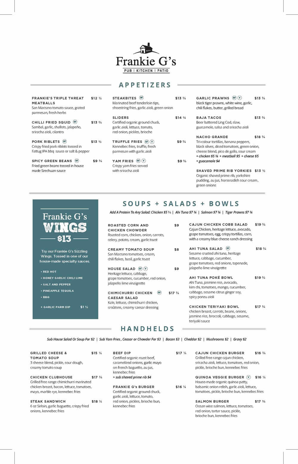 Frankie Gs Pub Kitchen Patio